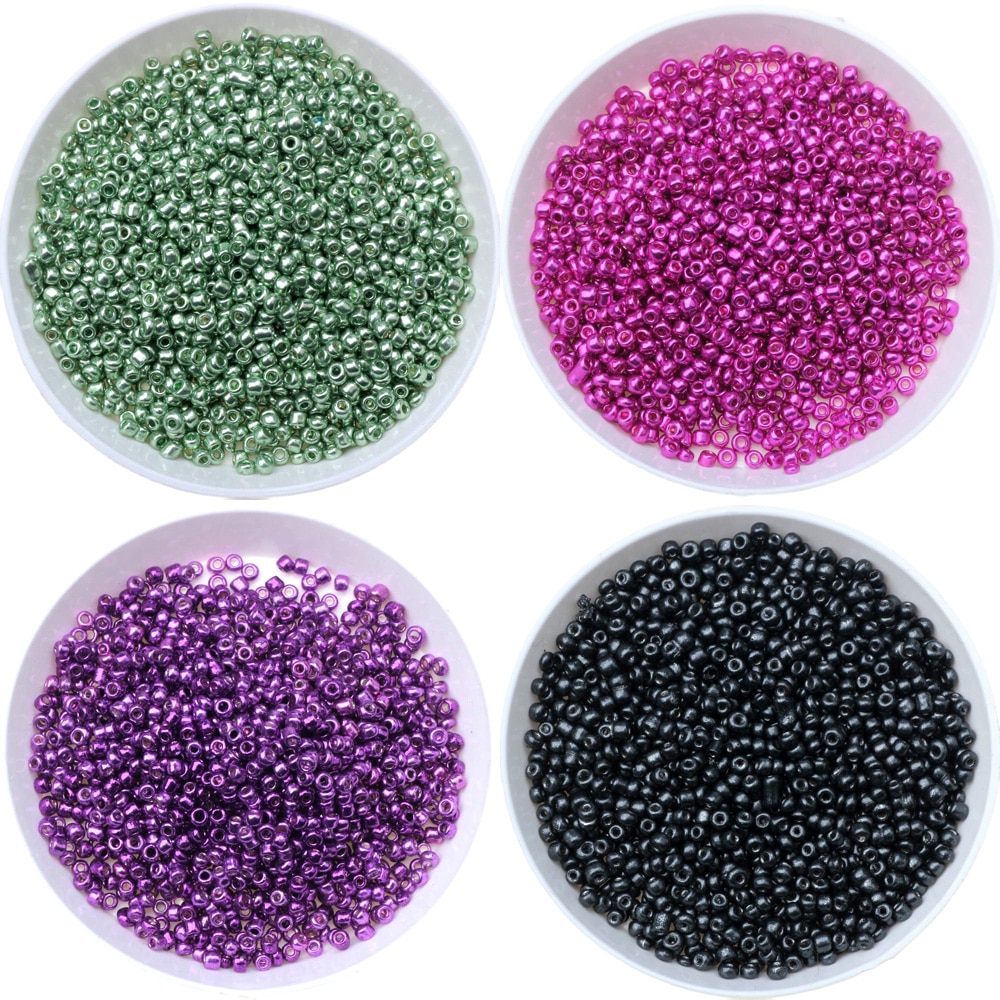 New 15g/lot 2mm 3mm 4mm Line Effect Charm Czech Glass Seed Beads for  Jewelry Making