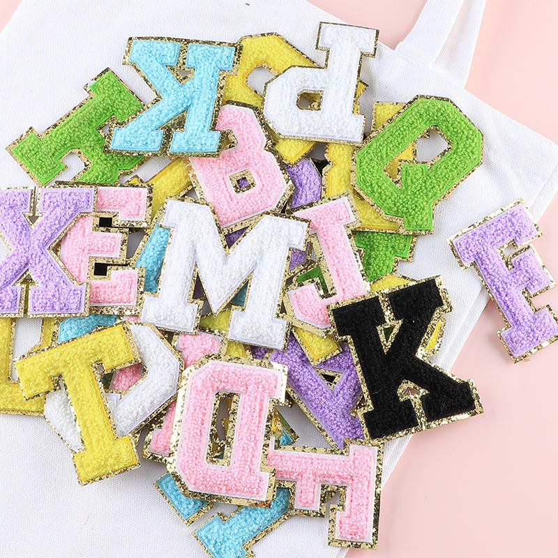 CRAZY Alphabet Sequin Patches, Letters Sequin Patches With Eyes