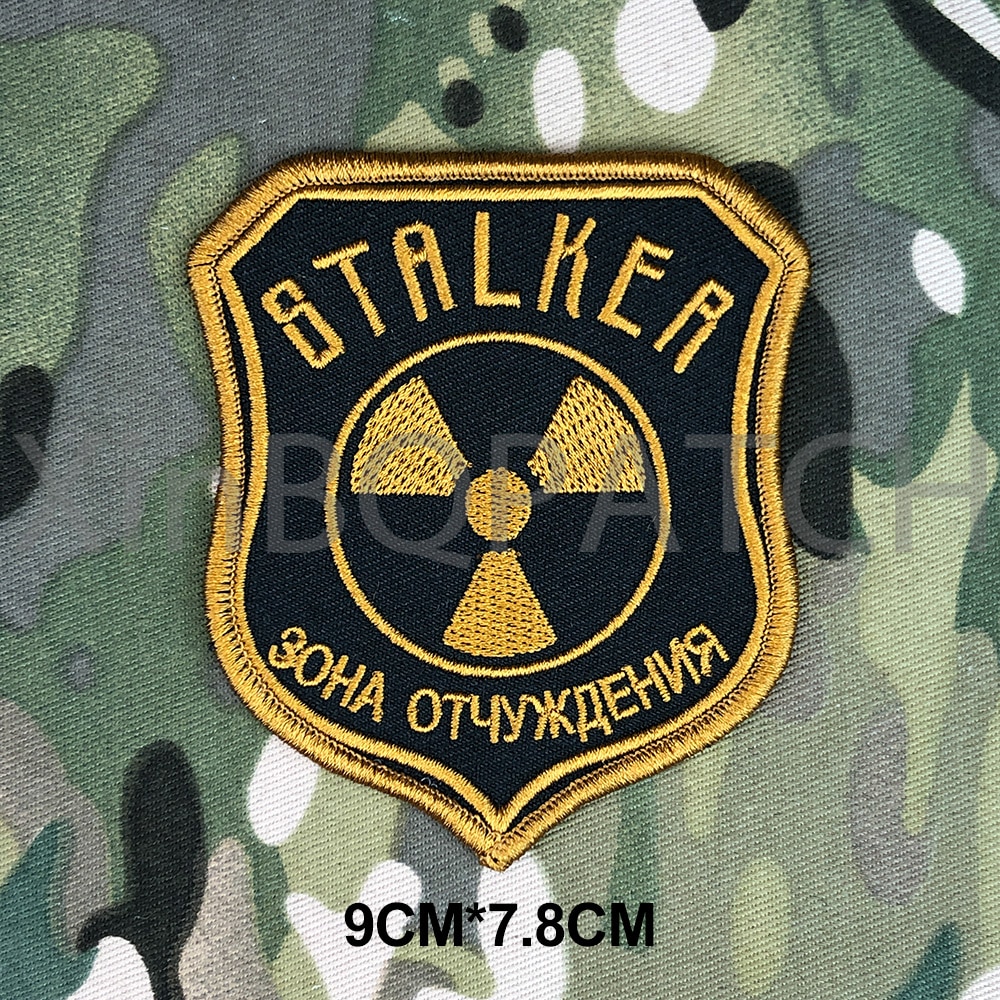 Stalker Team Morale Tactics Military Sew Iron On Embroidery Applique  Patches