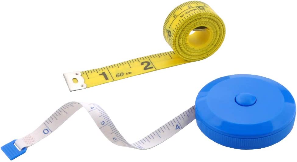 Versatile Sewing Measuring Tape Retractable Imperial Metric 60