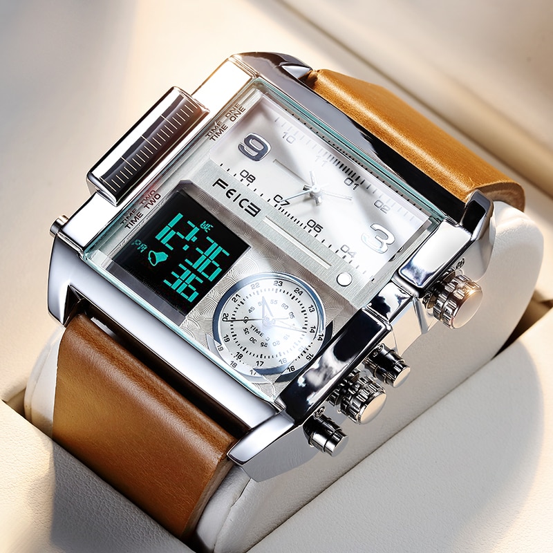 FEICE Wathes for Men Digital LED Analog Quartz Wristwatch Multifunction Amazon.com: FEICE Wathes for Men Digital LED Analog Quartz  main image 2